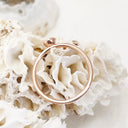 Rose Gold Bezel Set Diamond Stacking Ring