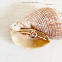 Rose Gold Bezel Set Morganite Stacking Ring