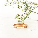 Rose Gold Tanzanite and Diamond Infinity Twist Wedding Set