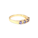 Secret Hearts Tanzanite Yellow Gold Ring