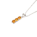 Silver Trilogy Citrine Pendant