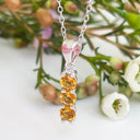 Silver Trilogy Citrine Pendant