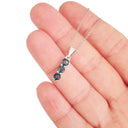 Silver Trilogy London Blue Topaz Pendant