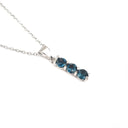 Silver Trilogy London Blue Topaz Pendant
