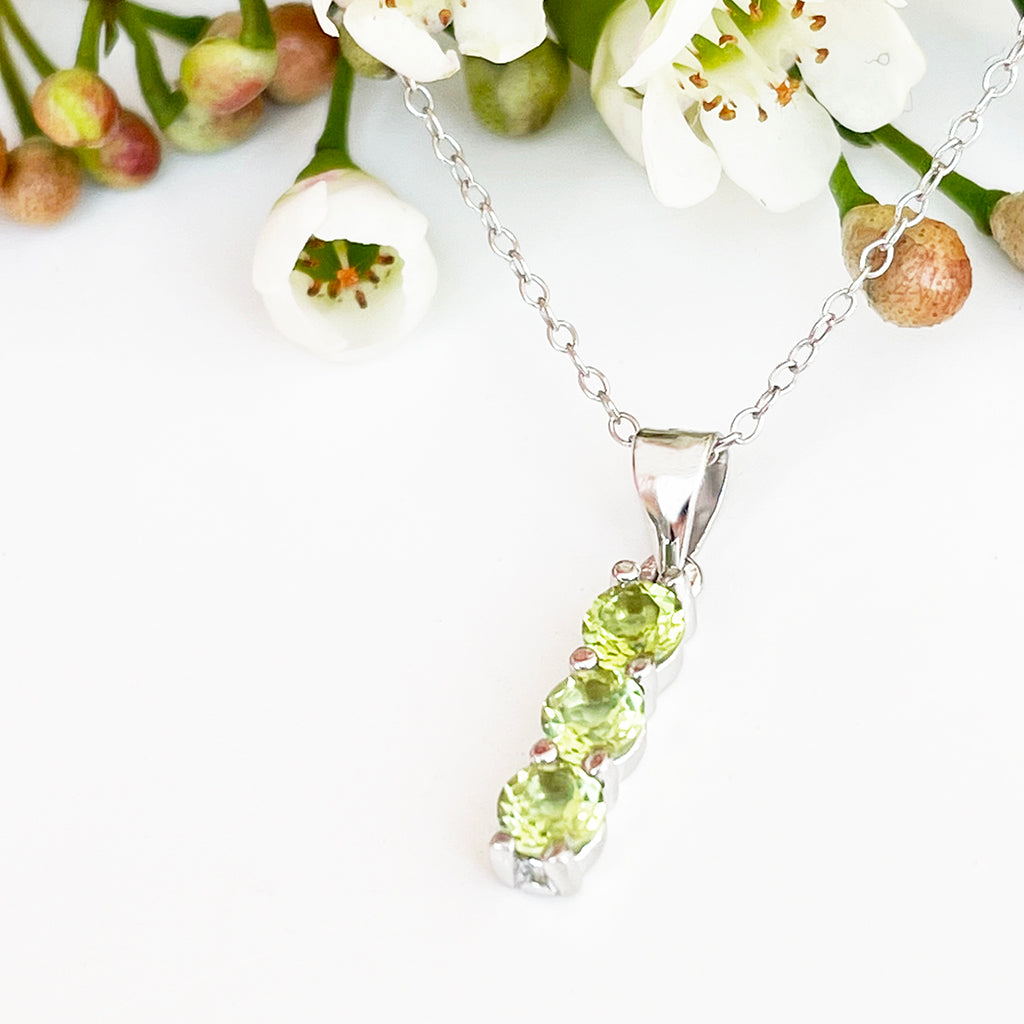 Silver Trilogy Peridot Pendant