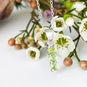 Silver Trilogy Peridot Pendant