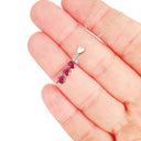 Silver Trilogy Rhodolite Pendant