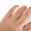 Slim Half Eternity Rose Gold Diamond Ring