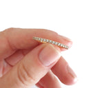 Slim Half Eternity Rose Gold Diamond Ring