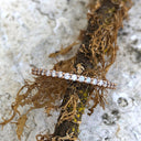 Slim Half Eternity Rose Gold Diamond Ring