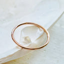 Slim Rose Gold Band Stacking Ring