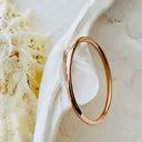 Slim Rose Gold Band Stacking Ring