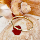 Slim Yellow Gold Band Stacking Ring