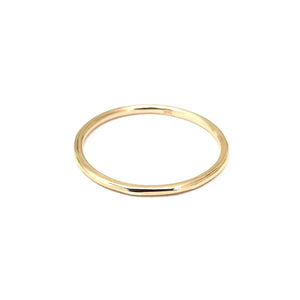 Slim Yellow Gold Band Stacking Ring