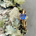 Solitaire Cushion Cut Tanzanite Rose Gold Ring