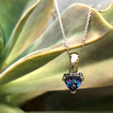 Solitaire Trilliant Cut Tanzanite Pendant
