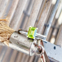 Sophisticated Octagonal Peridot Solitaire Ring