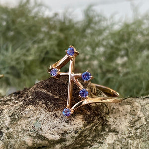 Southern Cross Rose Gold Tanzanite Ring