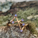 Southern Cross Rose Gold Tanzanite Ring