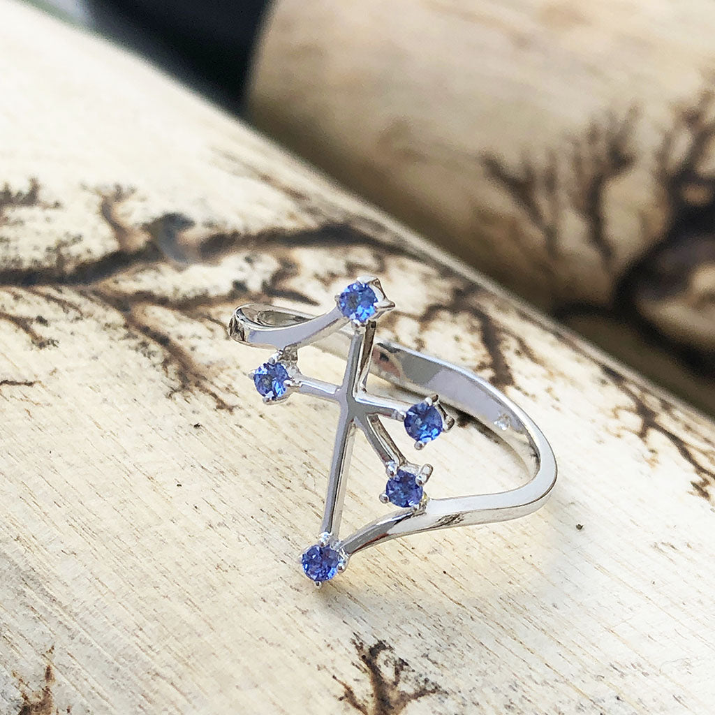 Southern Cross Tanzanite White Gold Ring