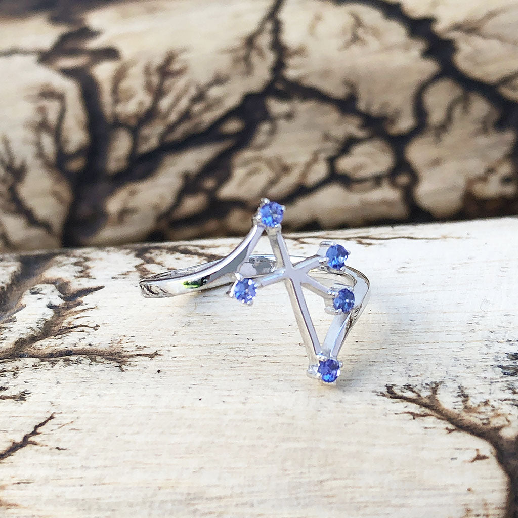 Southern Cross Tanzanite White Gold Ring