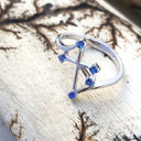 Southern Cross Tanzanite White Gold Ring