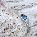 Split Band Aquamarine Ring