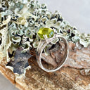 Stunning Oval Cabochon Peridot Ring