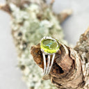 Stunning Oval Cabochon Peridot Ring