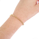 Stunning Rolo Belcher Yellow Gold Bracelet