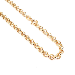 Stunning Rolo Belcher Yellow Gold Bracelet