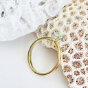 Sublime Yellow Gold Four Claw Aquamarine
