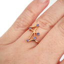 Tanzanite Southern Cross Rose Gold Ring