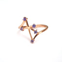 Tanzanite Southern Cross Rose Gold Ring