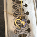 Tanzanite and Hammered Africa Heart Pendant