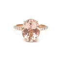 The Ultimate Glam Morganite and Diamond Ring
