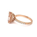 The Ultimate Glam Morganite and Diamond Ring