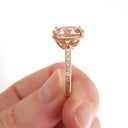 The Ultimate Glam Morganite and Diamond Ring