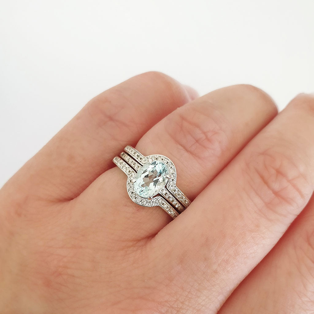 Triple band wedding on sale ring