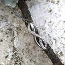 Interwoven Diamond and White Gold Pendant