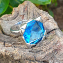 Topaz and White Gold Statement Ring
