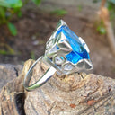Topaz and White Gold Statement Ring
