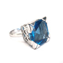 Topaz and White Gold Statement Ring