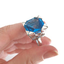 Topaz and White Gold Statement Ring