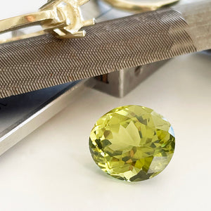 Tourmaline - Yellow Green Oval Cut - 8.62ct