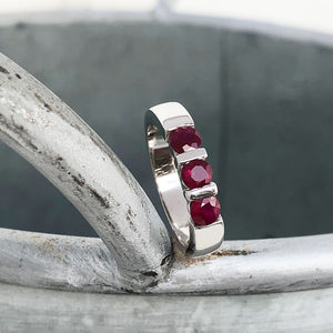 Trilogy Chanel Set Ruby RingTrilogy Bar Set Ruby Ring
