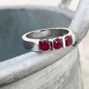 Trilogy Chanel Set Ruby RingTrilogy Bar Set Ruby Ring