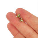 Trilogy Peridot Stud Earrings