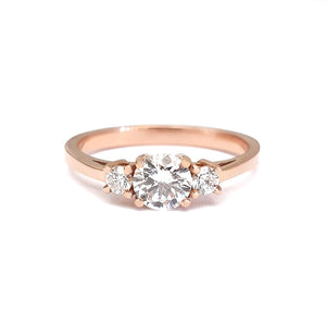 Trilogy Rose Gold Diamond Ring