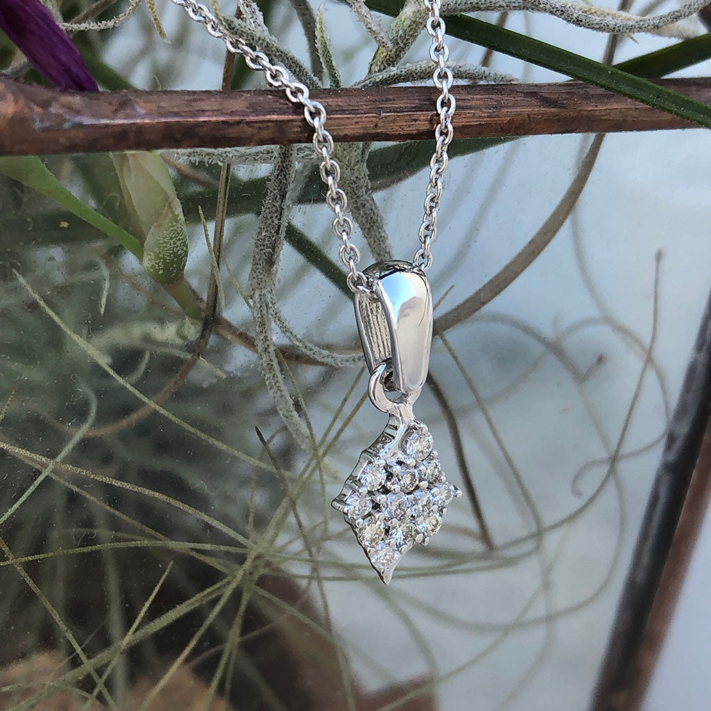 Twelve Diamond Cluster Pendant